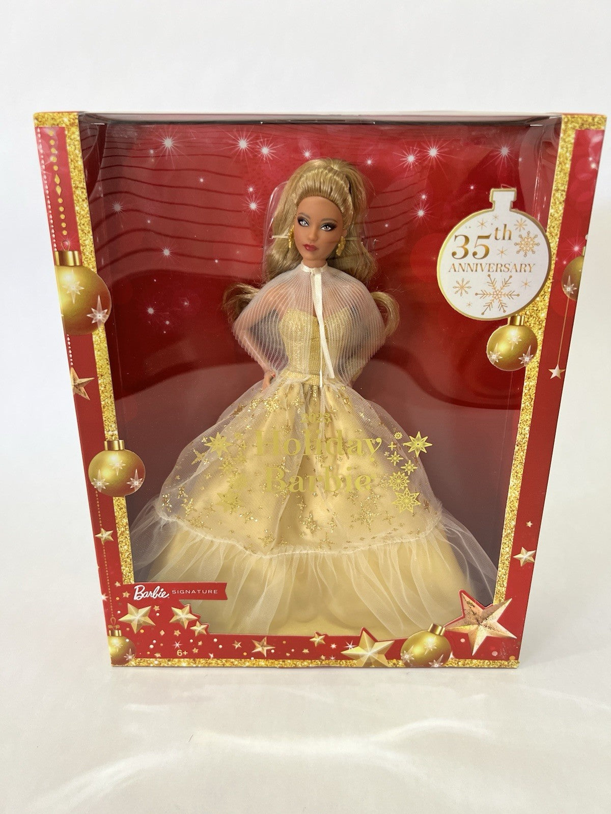 Barbie 13" Signature 2023 Holiday Collector Doll Golden Gown, Light Brown Hair! BARBIE - KOEEK