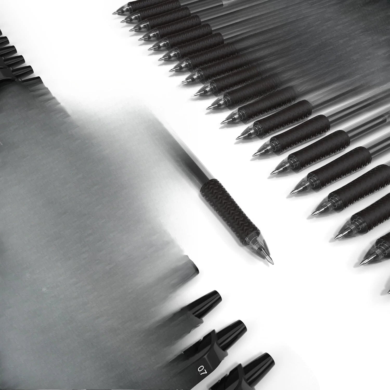 Neutral Markers, 46 Count (20 Neutral Markers,26 Refills) Retractable Medium Tip 07FC0E-D4 - KOEEK