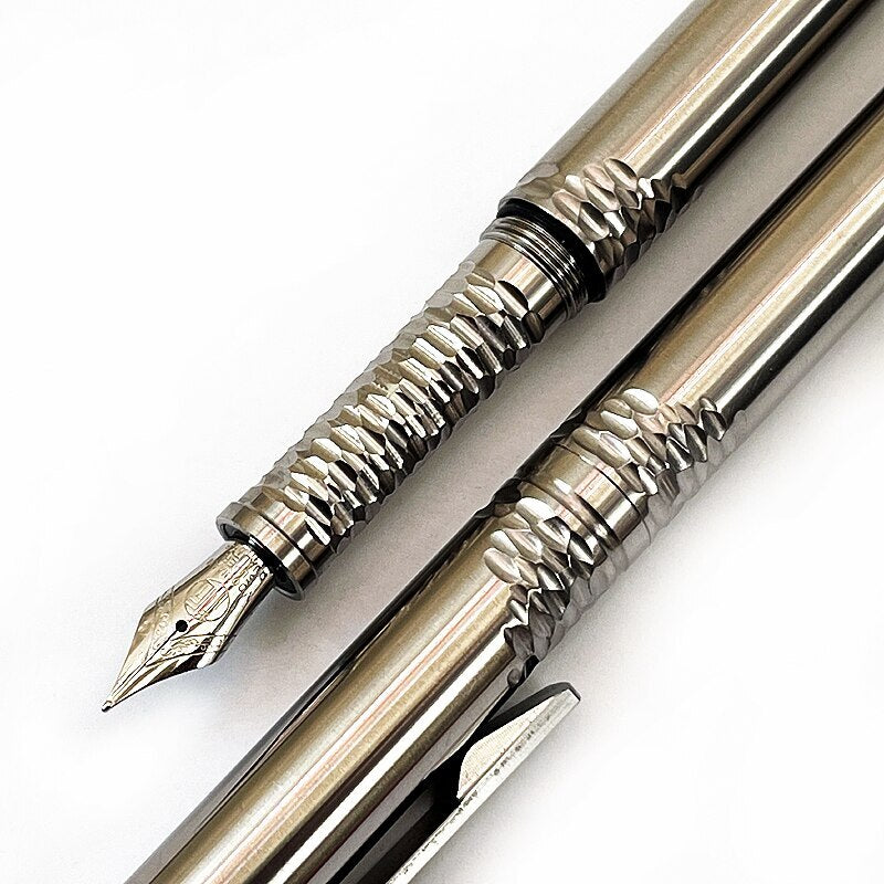 Titanium Fountain Pen EDC Business Office Student Signature Stationery Pen Gift 07FC0E-D4 - KOEEK