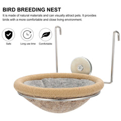 ny vevd fuglehytte Hummingbird Hanging House Hatch Canary Nest Breeding Habitat