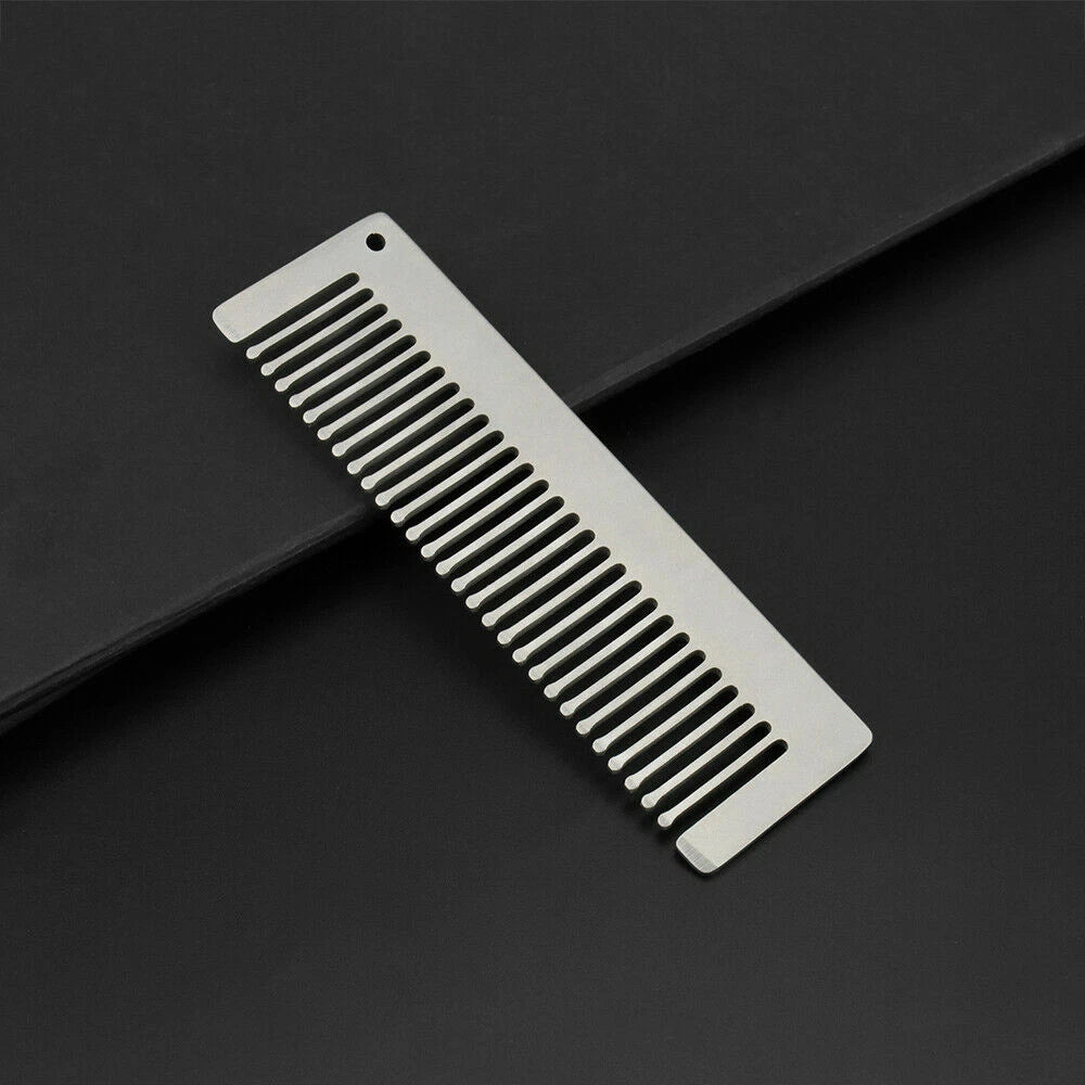 Titanium Antistatic Keychain Comb Unique Fashion Pocket Comb Health Hair CombEDC EDC - KOEEK