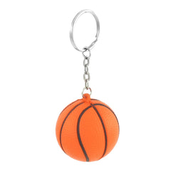 Orange Black Basketball Shape Sport Ball Link Key Chain Ring Keychain 07FC0E-D4 - KOEEK