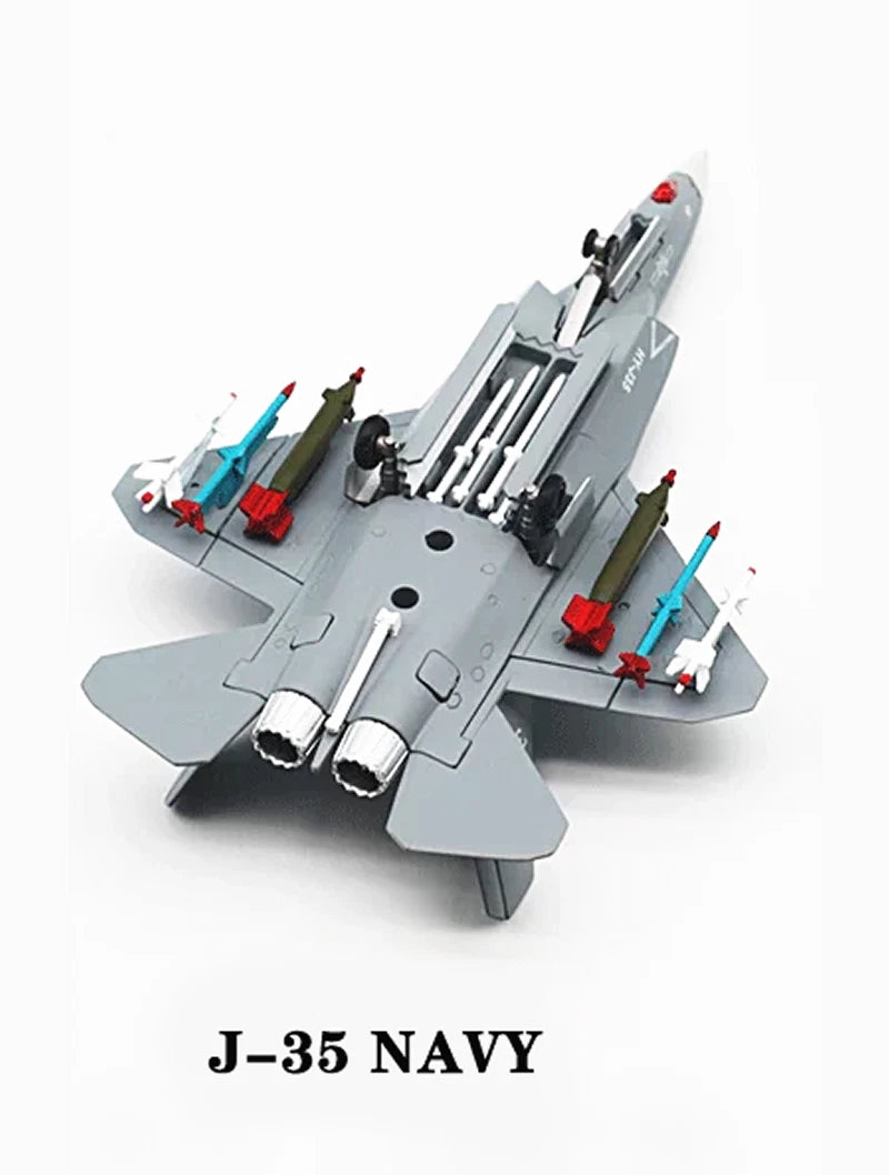 1/100 PLA J-35 NAVY  Fighter Alloy Diecast Finished Model 07FC0E-D4 - KOEEK