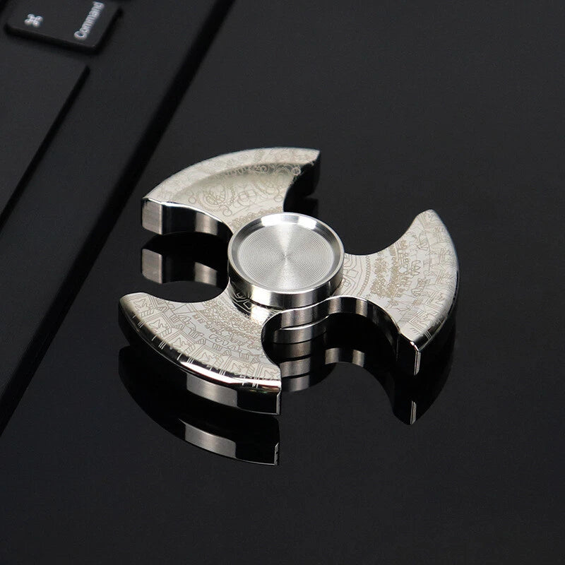 Pure Steel Fidget Hand Spinner Finger Gyro Toys EDC Focus Stress Reliever gift 07FC0E-D4 - KOEEK