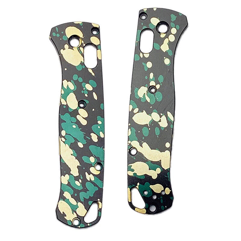 1 Pair Aluminum Handle Patch Grip Scales for Benchmade Bugout 535 Folding Knives 07FC0E-D4 - KOEEK