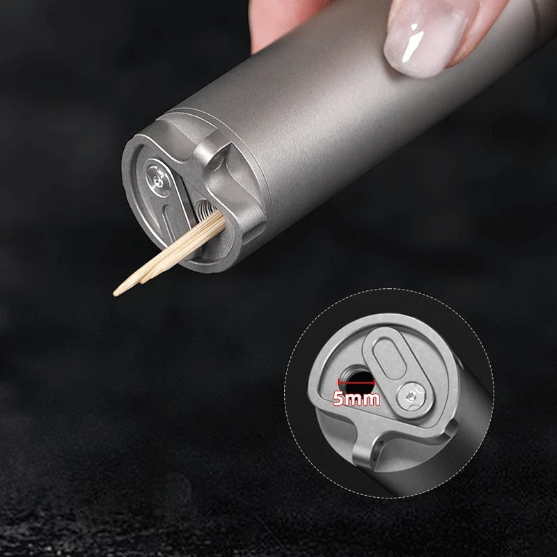 Waterproof Titanium Medication Pill Container Box Bottle Case Keychain Holder 07FC0E-D4 - KOEEK