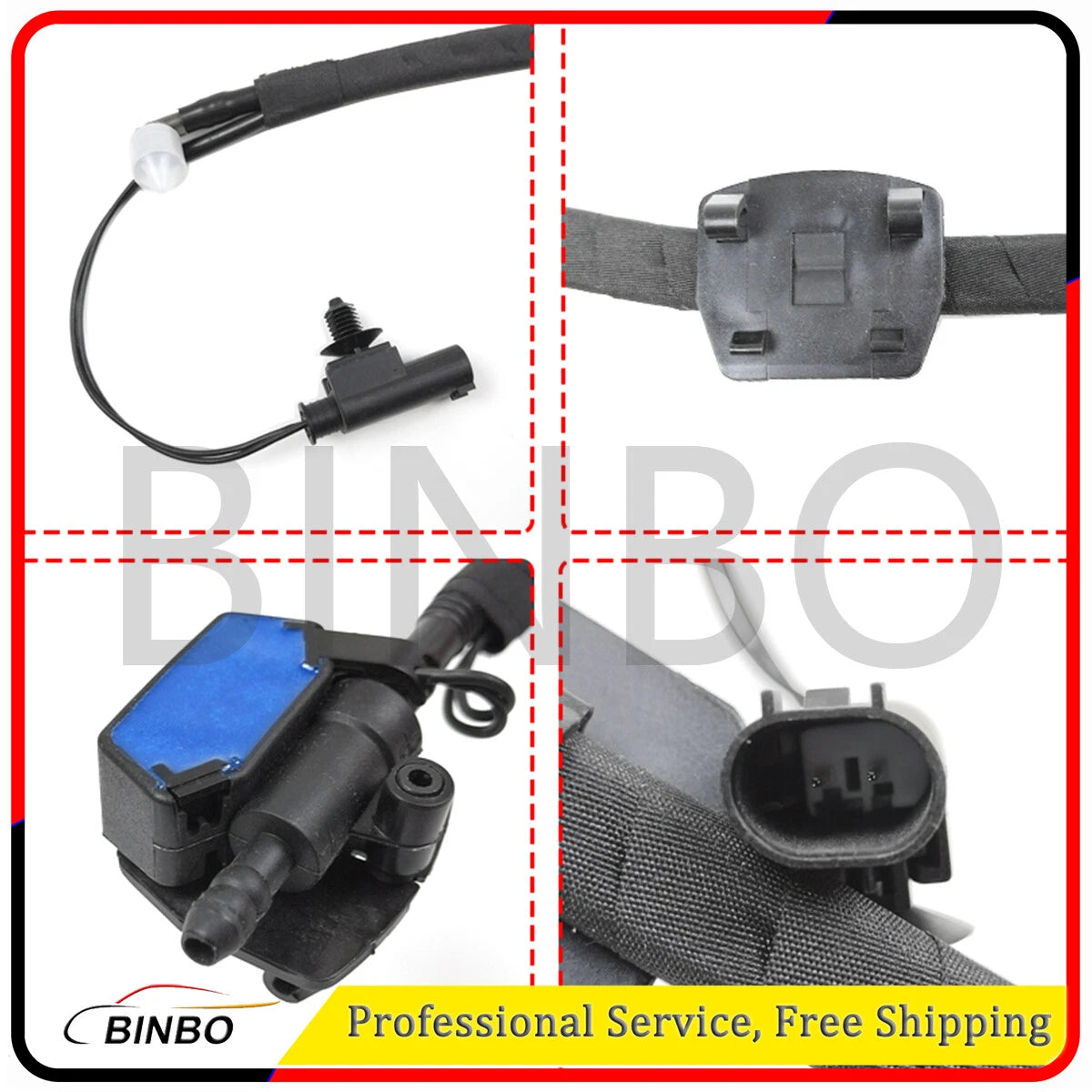 Windshield Washer Nozzle Spray Jet fit BMW X3 F25 X4 F26 61667213281 61667289921 07FC0E-D4 - KOEEK