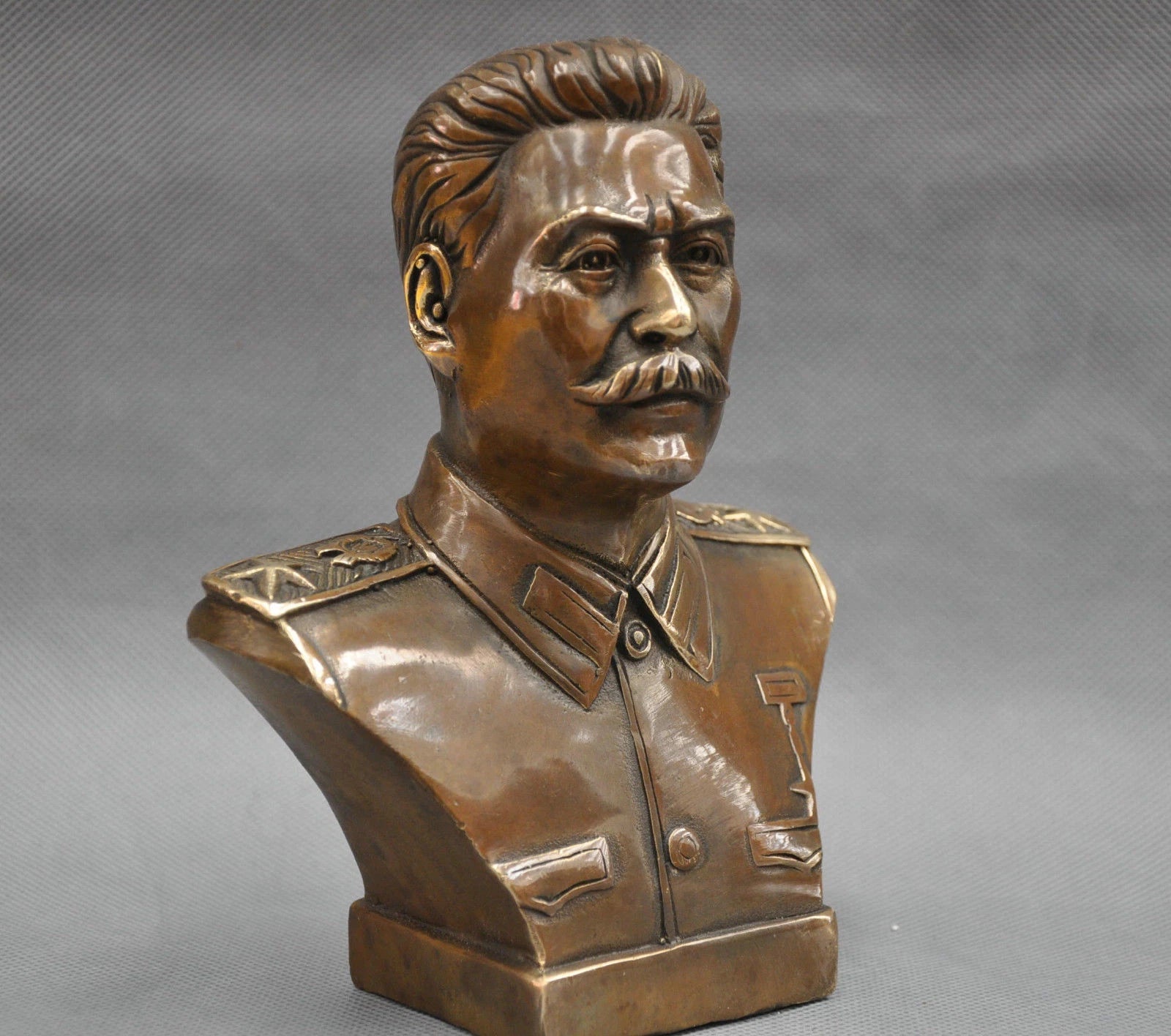Russian Leader Joseph Stalin Bust Bronze Statue 07FC0E-D4 - KOEEK