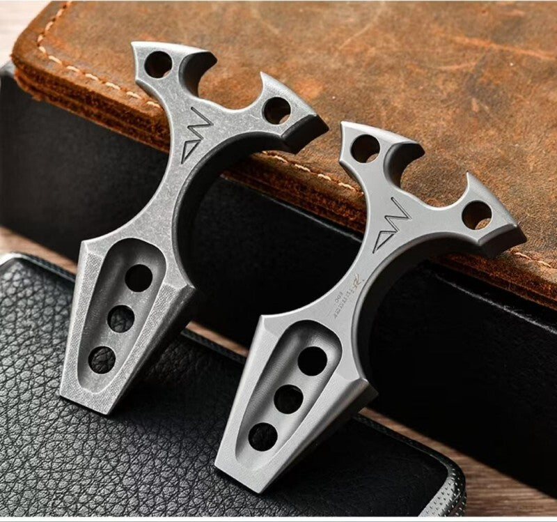 Titanium Alloy Pocket Pry Bar Crowbar Can Bottle Opener Keychain Multi Tools EDC 07FC0E-D4 - KOEEK