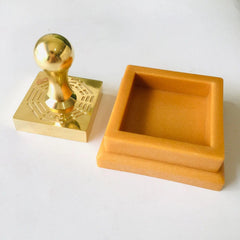 Taoist Dharma Seal Taoist Supplies Pure Copper Seal Taoist Amulet Supplies 07FC0E-D4 - KOEEK