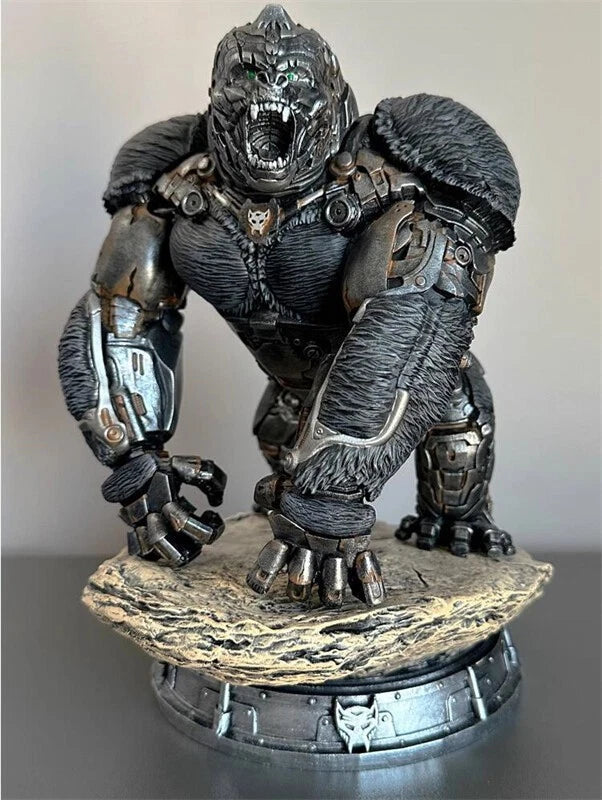 Optimus Primal Battle Version Statue With Two Heads Marvel Painted Model Stock 07FC0E-D4 - KOEEK