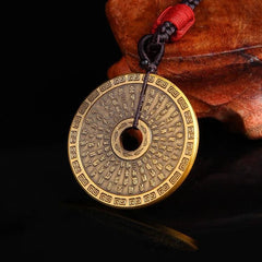 Copper Taoist Beidou Seven Star Pendant Necklace Amulet Charm Unisex 07FC0E-D4 - KOEEK