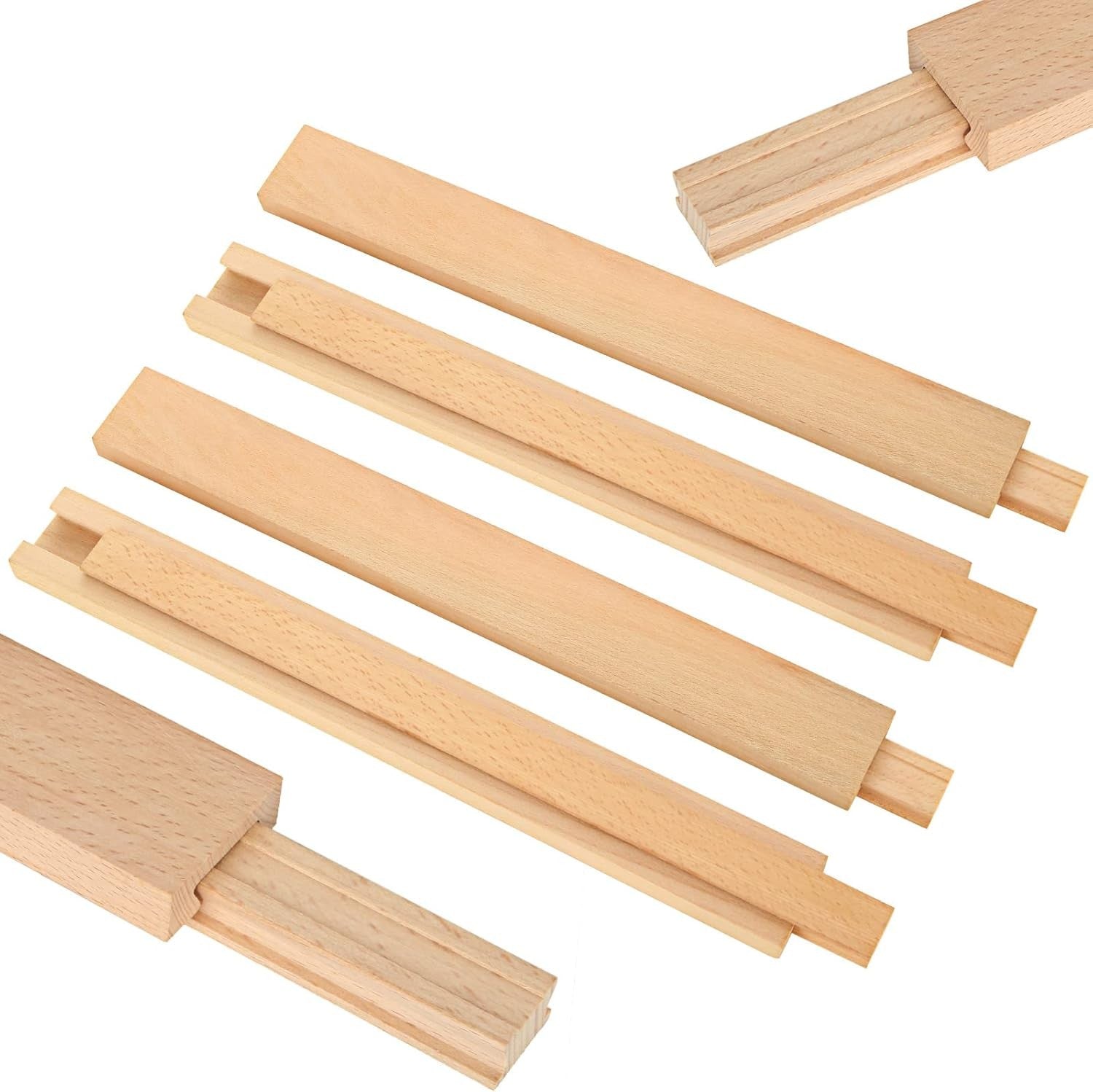 new DAJAVE 6PCS 16 Inch Wood Drawer Slides, Wooden Slide 16 Inch, DAJAVE - KOEEK