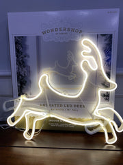 Target Wondershop LED Neon Style Jumping Reindeer Christmas Novelty Light 16” WONDERSHOP - KOEEK