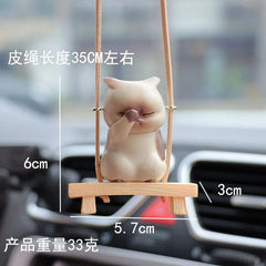 Creative Cartoon Car Hanging Ornament Cute Interior Car Accessory Decor 07FC0E-D4 - KOEEK