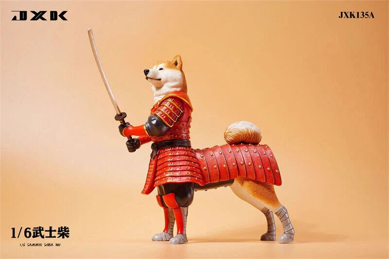 Warrior Shiba Inu Weapon 1/6 Figure Dog Standing Model Toy Pet Gift Collectible 07FC0E-D4 - KOEEK