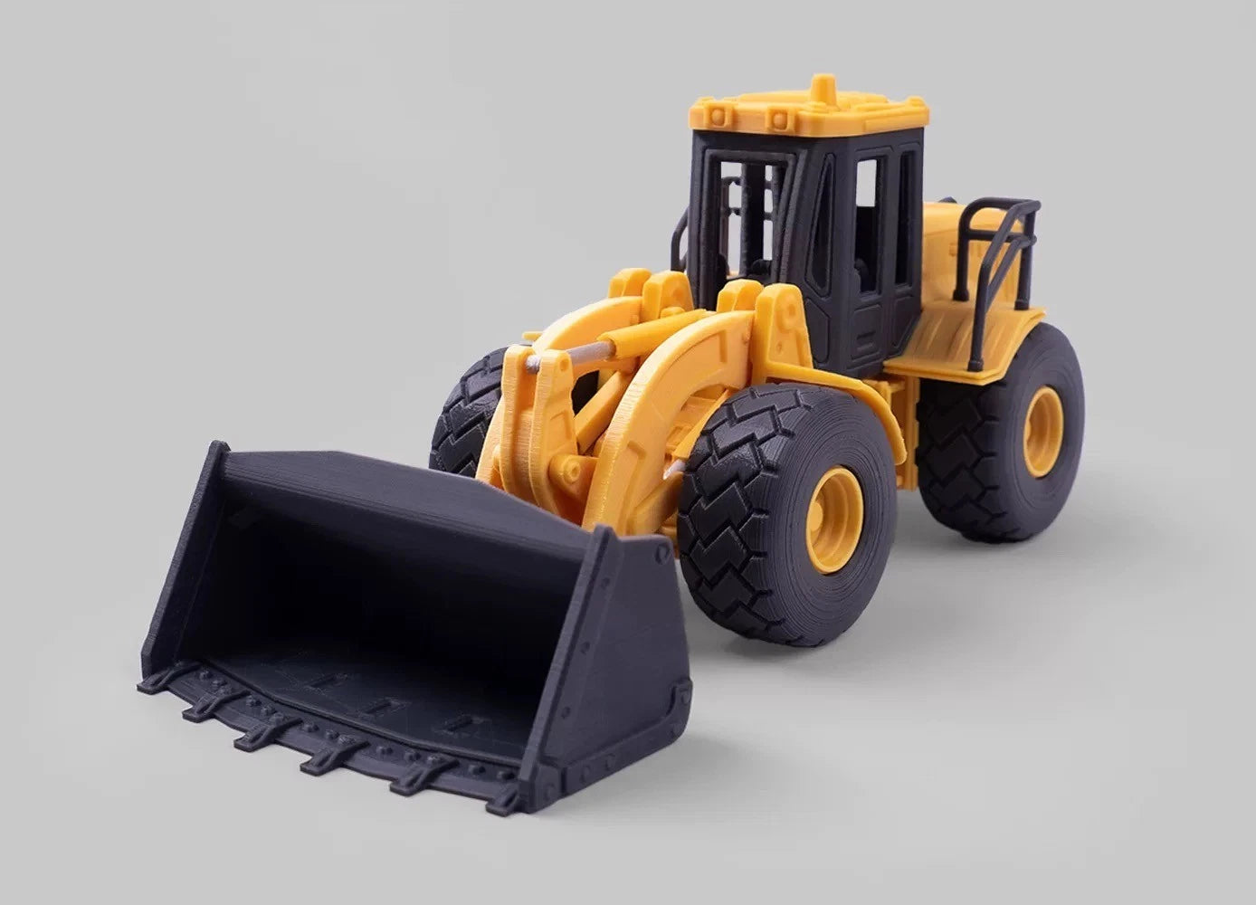 1:48Wheel Loader Model 3D Printed Assembly Engineering Vehicle DisplayOrnament 07FC0E-D4 - KOEEK