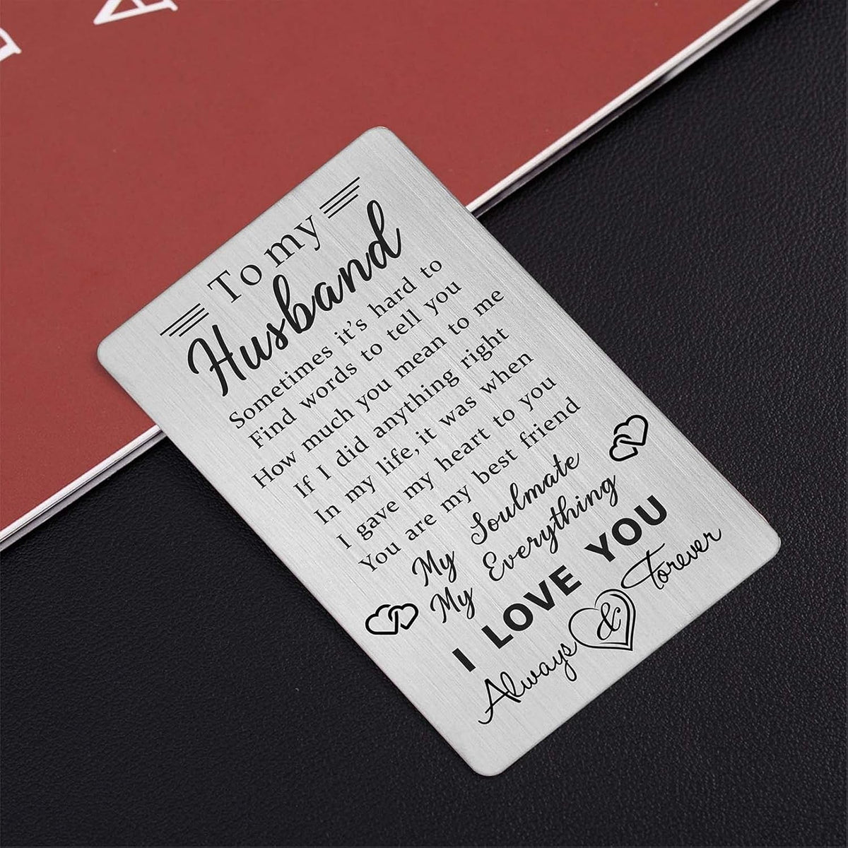 new Husband Wallet Card Father‘s Day Gifts from Wife, I Love You White/Neutral 07FC0E-D4 - KOEEK