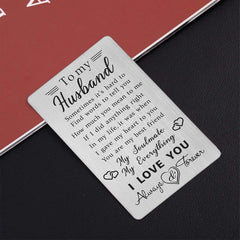 new Husband Wallet Card Father‘s Day Gifts from Wife, I Love You White/Neutral 07FC0E-D4 - KOEEK