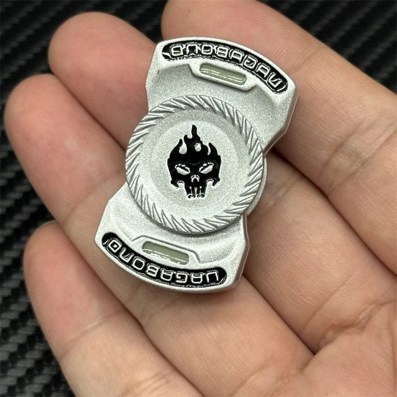 Fun 3-in-1 Play EDC Fidget Toy Personalized Skull Ghost Fidget Spinner 07FC0E-D4 - KOEEK