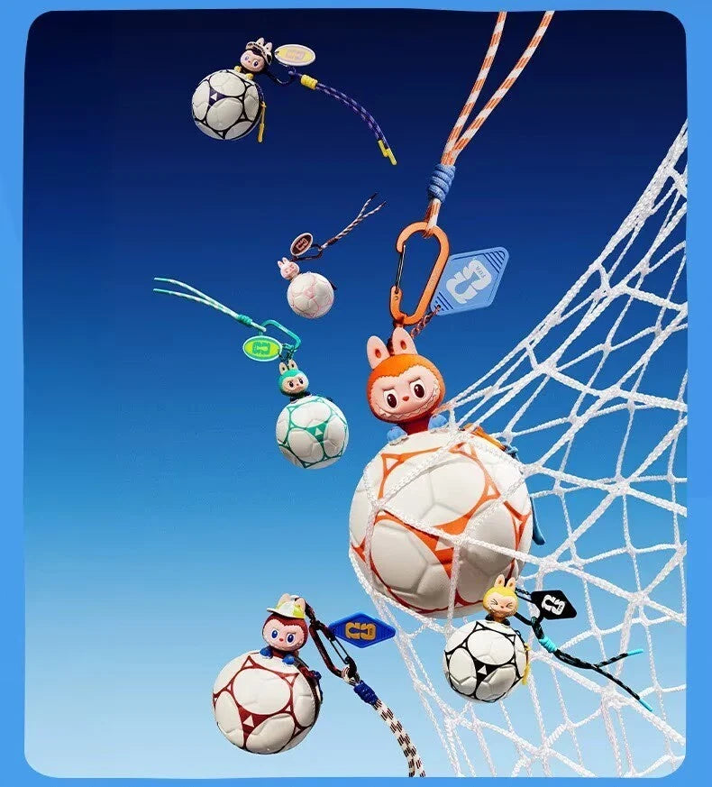 Authentic THE MONSTERS × FIFA Series Football-Shaped Mini Bag Pendant Blind Box 07FC0E-D4 - KOEEK
