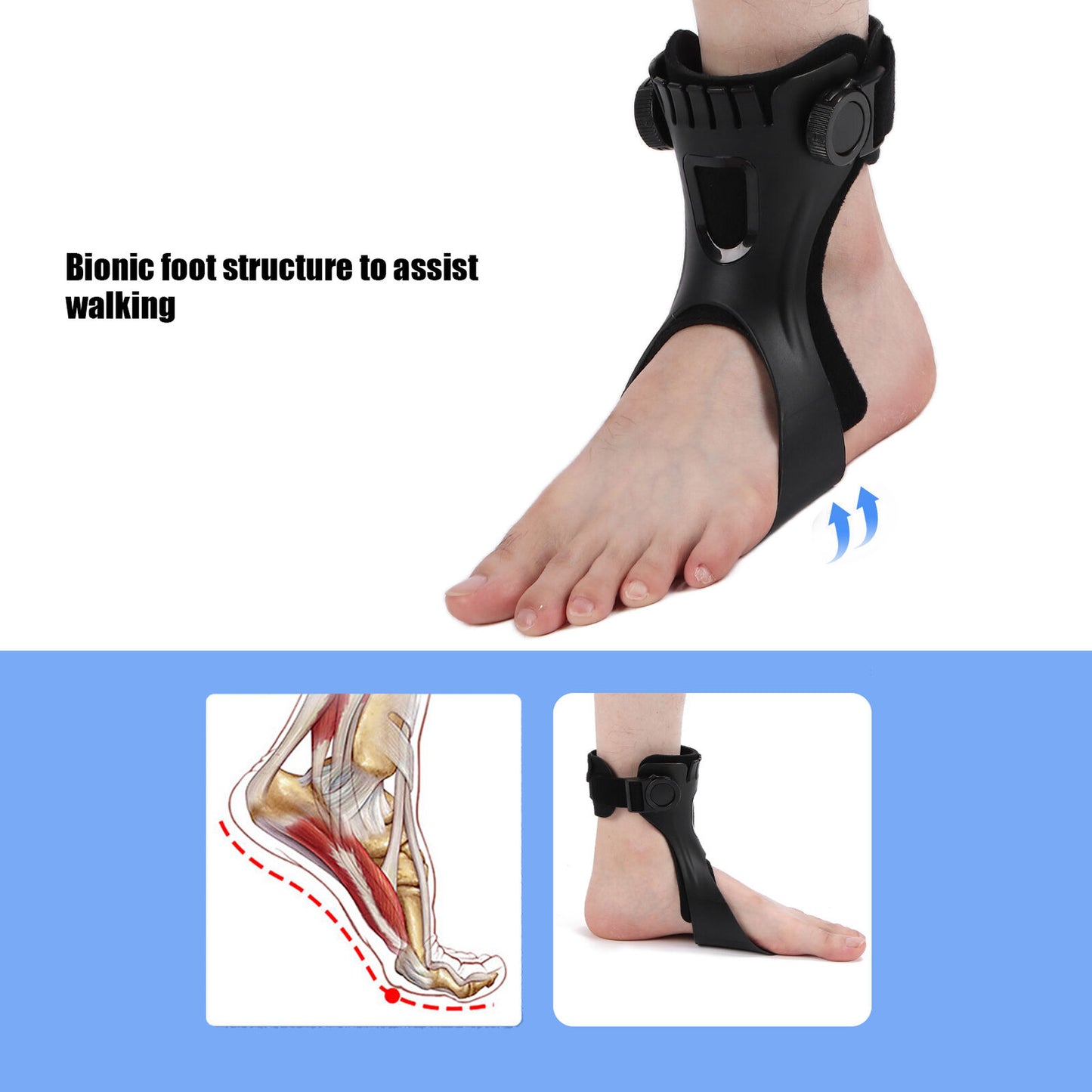 new Drop Foot Brace Orthosis Light Balance Foot Drop Orthosis For Hemiplegia Str Cus koeek - KOEEK