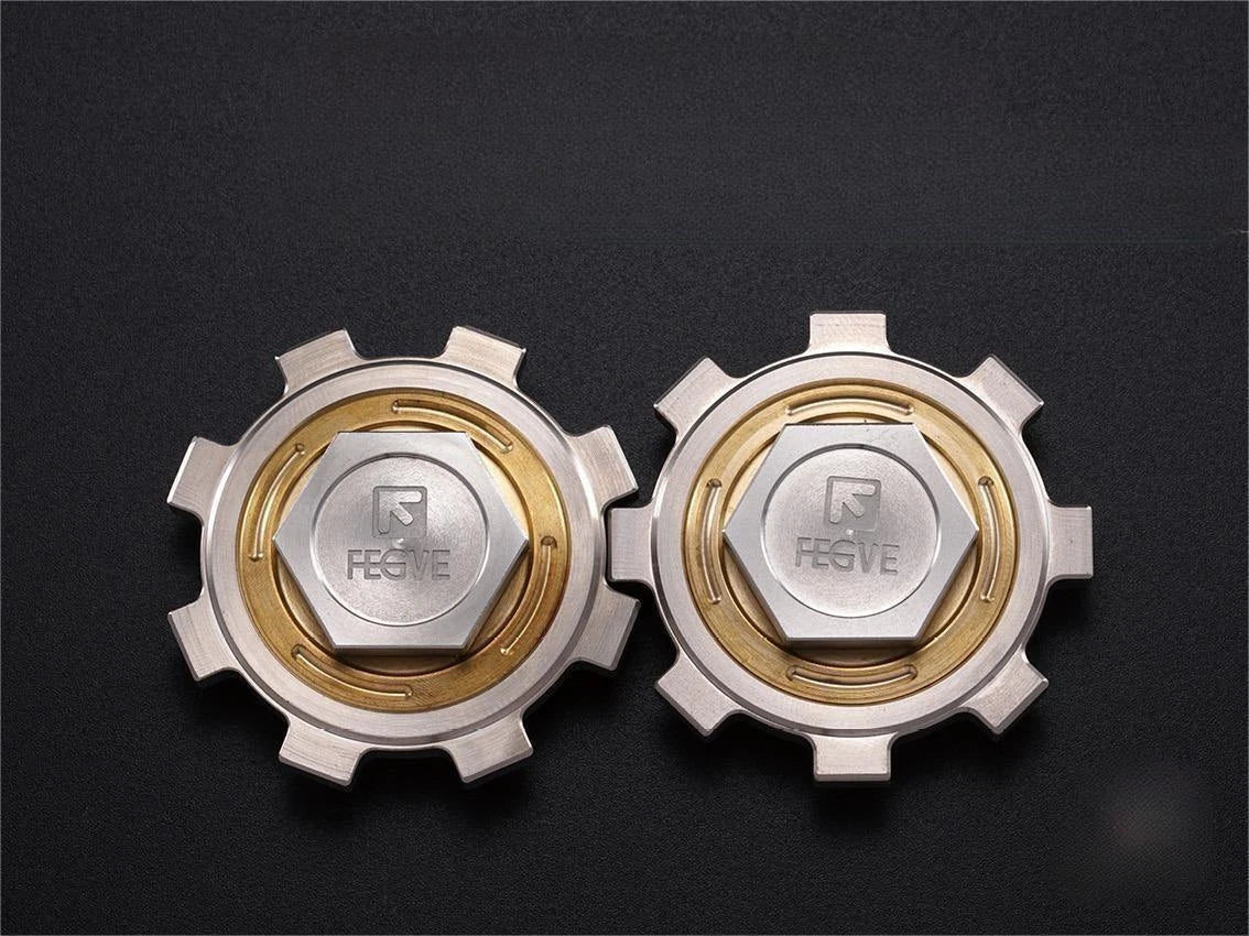 Titanium Brass Stainless Steel Fidget Spinner Kids Adult Fidget Toy EDC High-end 07FC0E-D4 - KOEEK