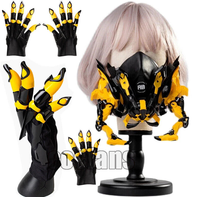 Cosplay Cyberpunk Wasp Resin Mask Cosplay Technology Nightclub Masks Stage Props 07FC0E-D4 - KOEEK