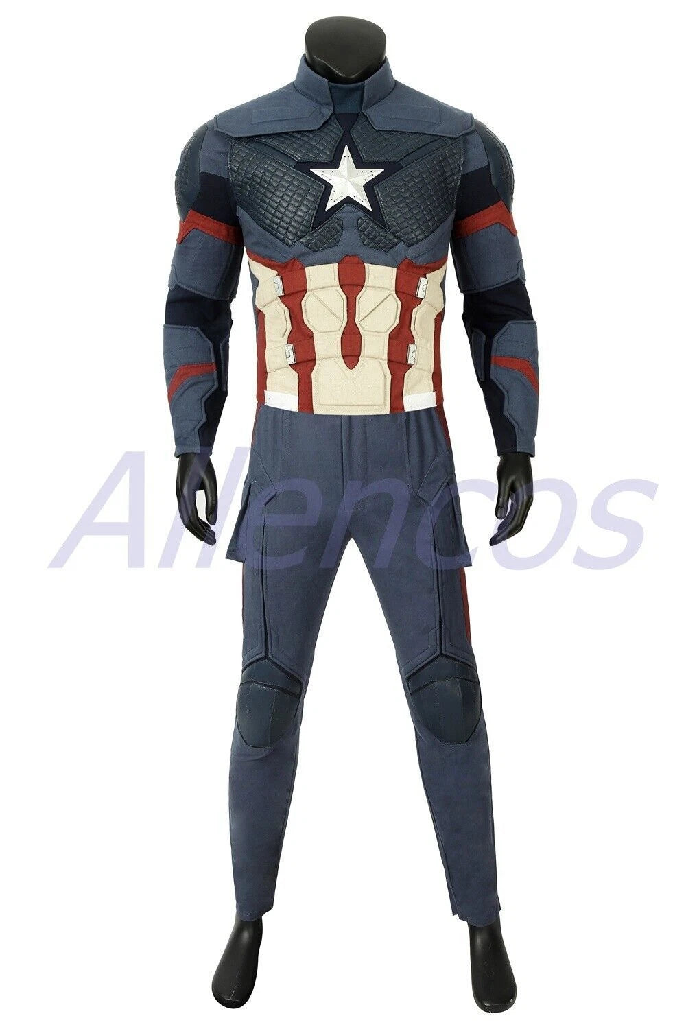 Avengers Endgame Captain America Ver 2 Costume Steve Rogers Cosplay Suit Boots 07FC0E-D4 - KOEEK