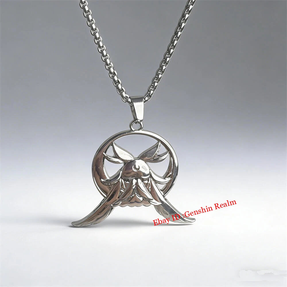 Anime Genshin Impact Moon Maiden Metal Coin Cosplay Pendant Necklace Decor Gift 07FC0E-D4 - KOEEK