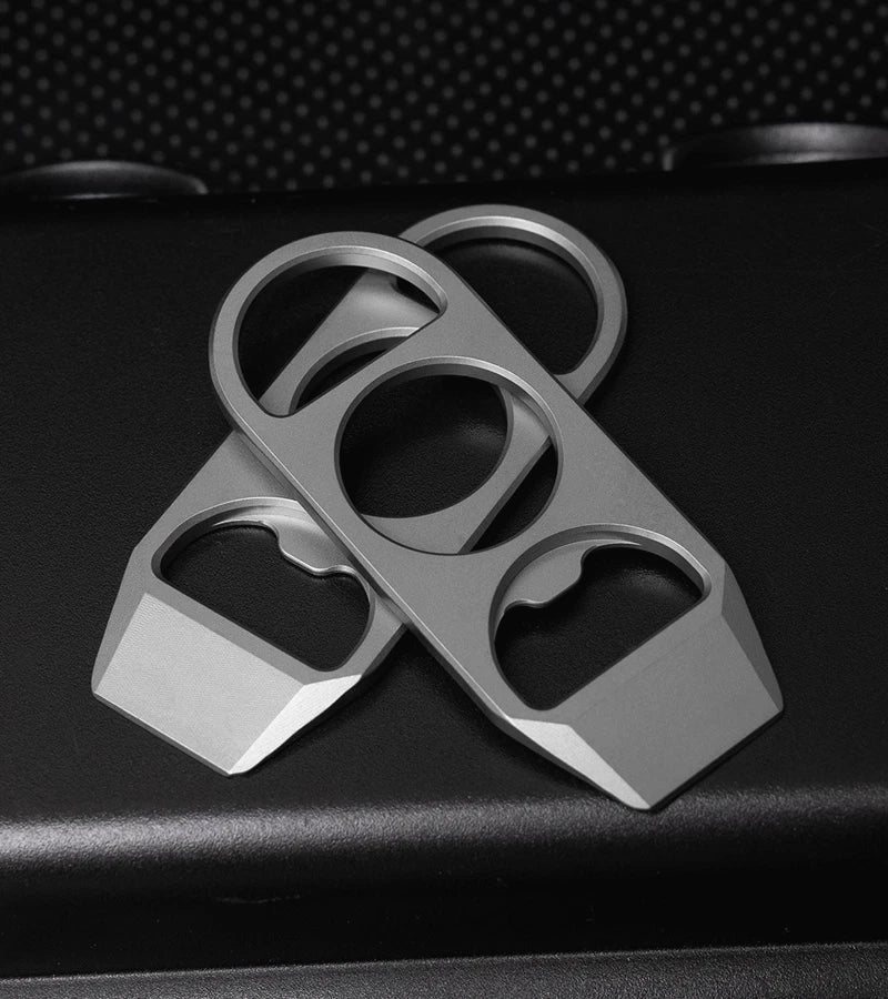 EDC Titanium Alloy Multi Tools Crowbar Bottle Opener Portable Outdoor Keychain 07FC0E-D4 - KOEEK