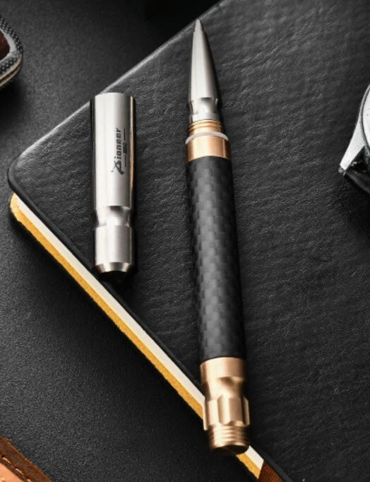 EDC Titanium Alloy Brass Pocket Ballpoint Pen Business Office Stationery Outdoor 07FC0E-D4 - KOEEK
