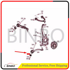 For Mercedes Benz W205 W213 W238 Front Suspension Support Arm Bushing 07FC0E-D4 - KOEEK