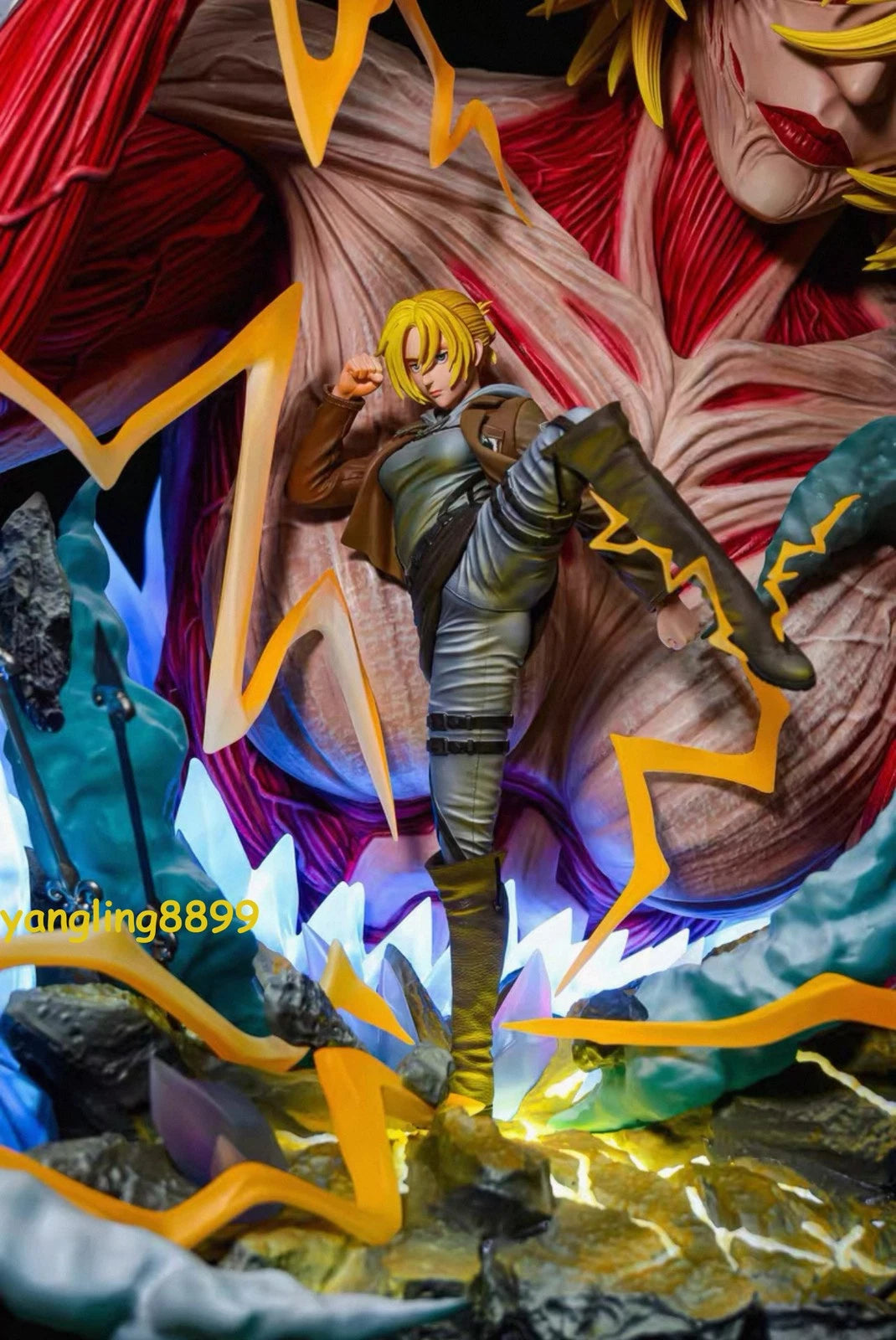 Attack on Titan Freedom Annie Leonhart Resin Statue Model Recast Figure 52cm H 07FC0E-D4 - KOEEK