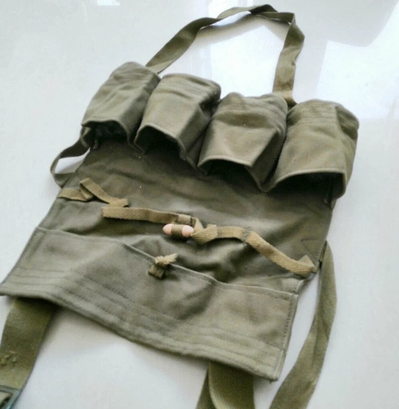 Surplus Chinese Army Type 67 Grenade Pouch Pack Strap Canvas Pack 1966 USA 07FC0E-D4 - KOEEK