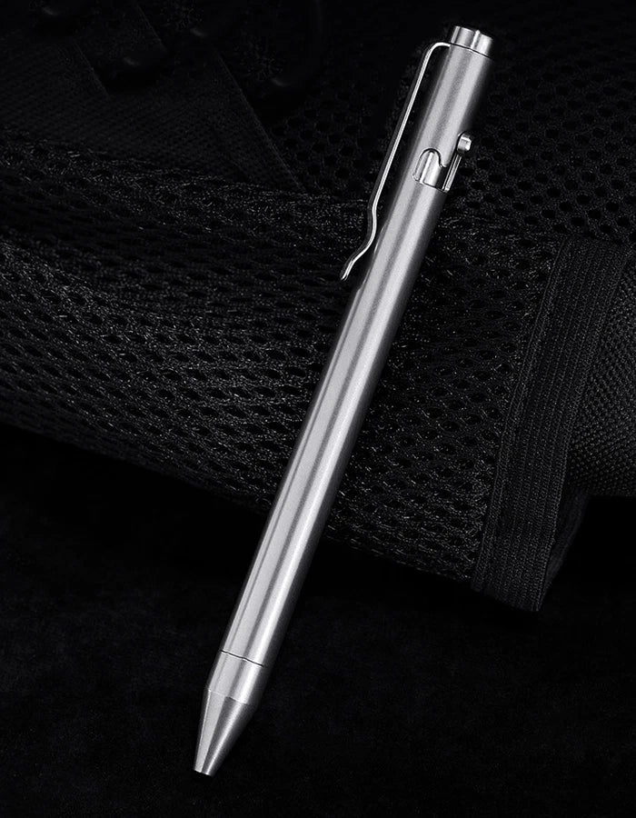 Pocket Titanium Alloy Ballpoint Pen Business Signature Pen Portable Outdoor EDC 07FC0E-D4 - KOEEK