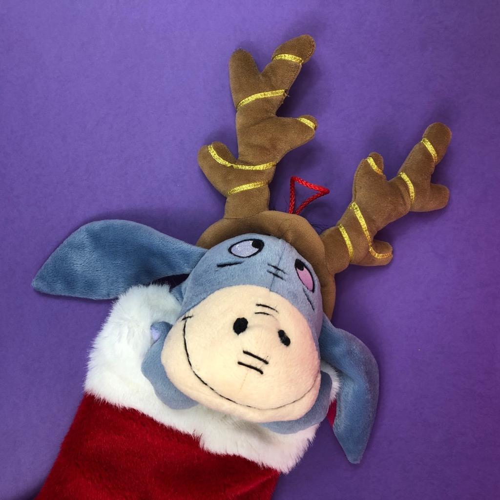 Disney Christmas Winnie The Pooh Eeyore Plush Holiday Decoration Stocking DISNEY - KOEEK
