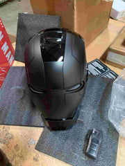 Iron Man Full Black Helmet MK5 1/1 Electronic Voice-controlled Mask Cosplay Prop 07FC0E-D4 - KOEEK