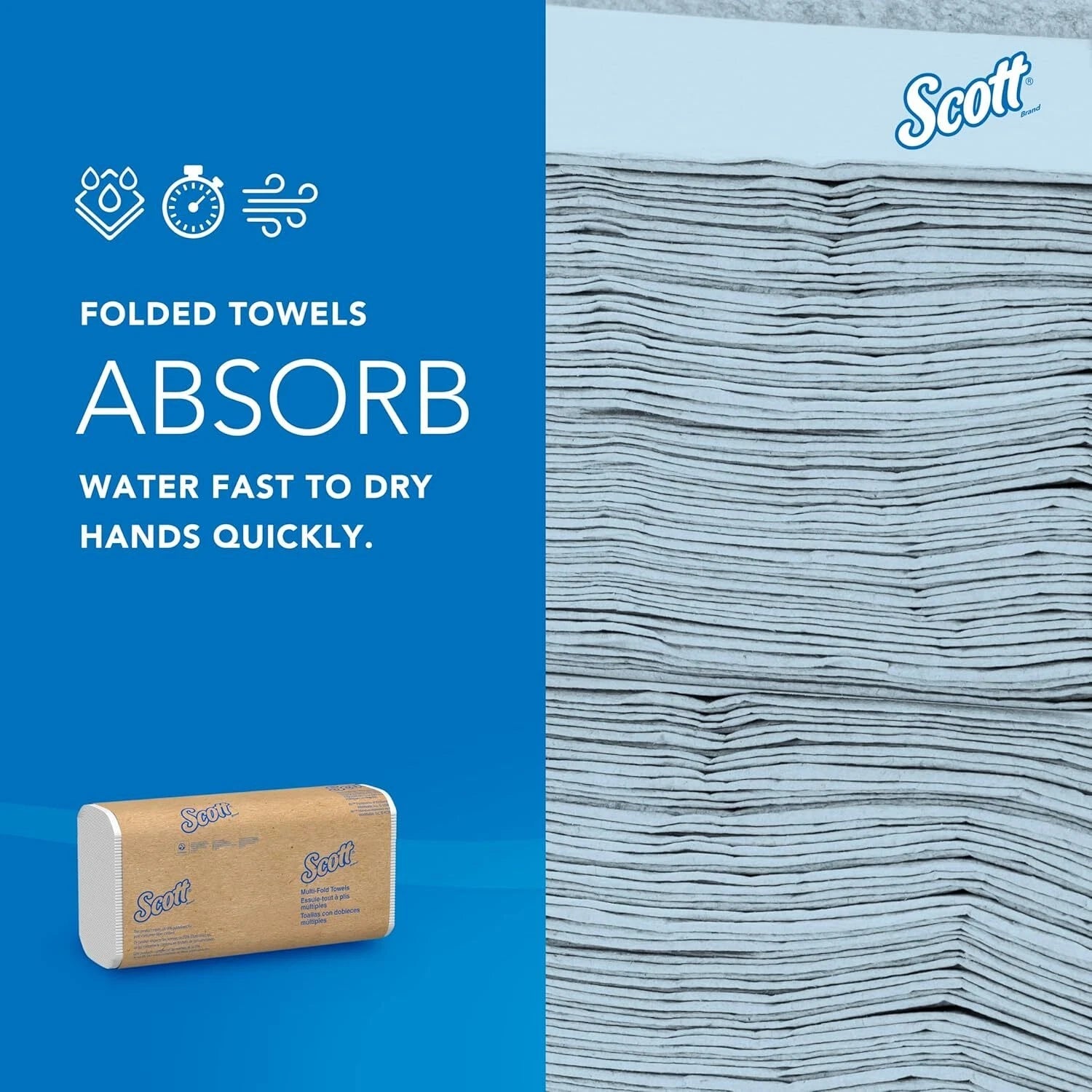 Professional Multi-Fold Tissue Paper, Bulk, with Absorbent Pouch,, White 07FC0E-D4 - KOEEK