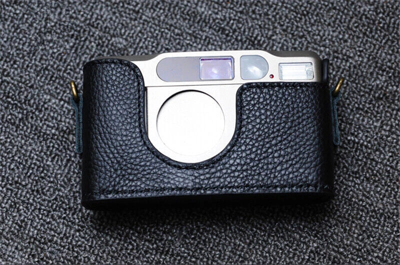Leather Handmade Camera Half Case Protective Cover for Contax T2 07FC0E-D4 - KOEEK