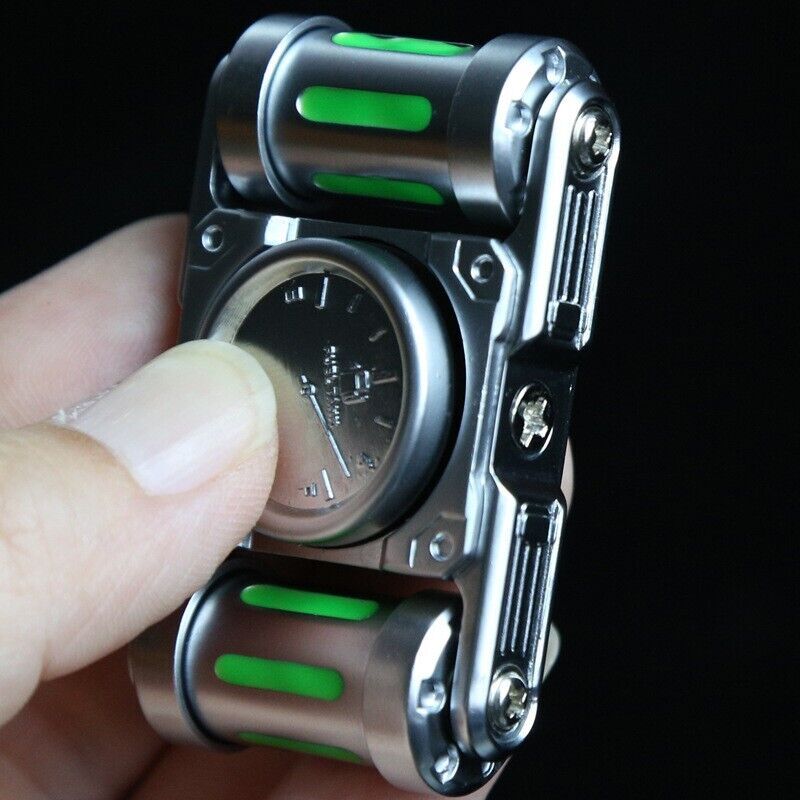 Luminous Punk Fidget EDC Toy Metal Fidget Spinner Stress Relief toy Cool Gadget 07FC0E-D4 - KOEEK