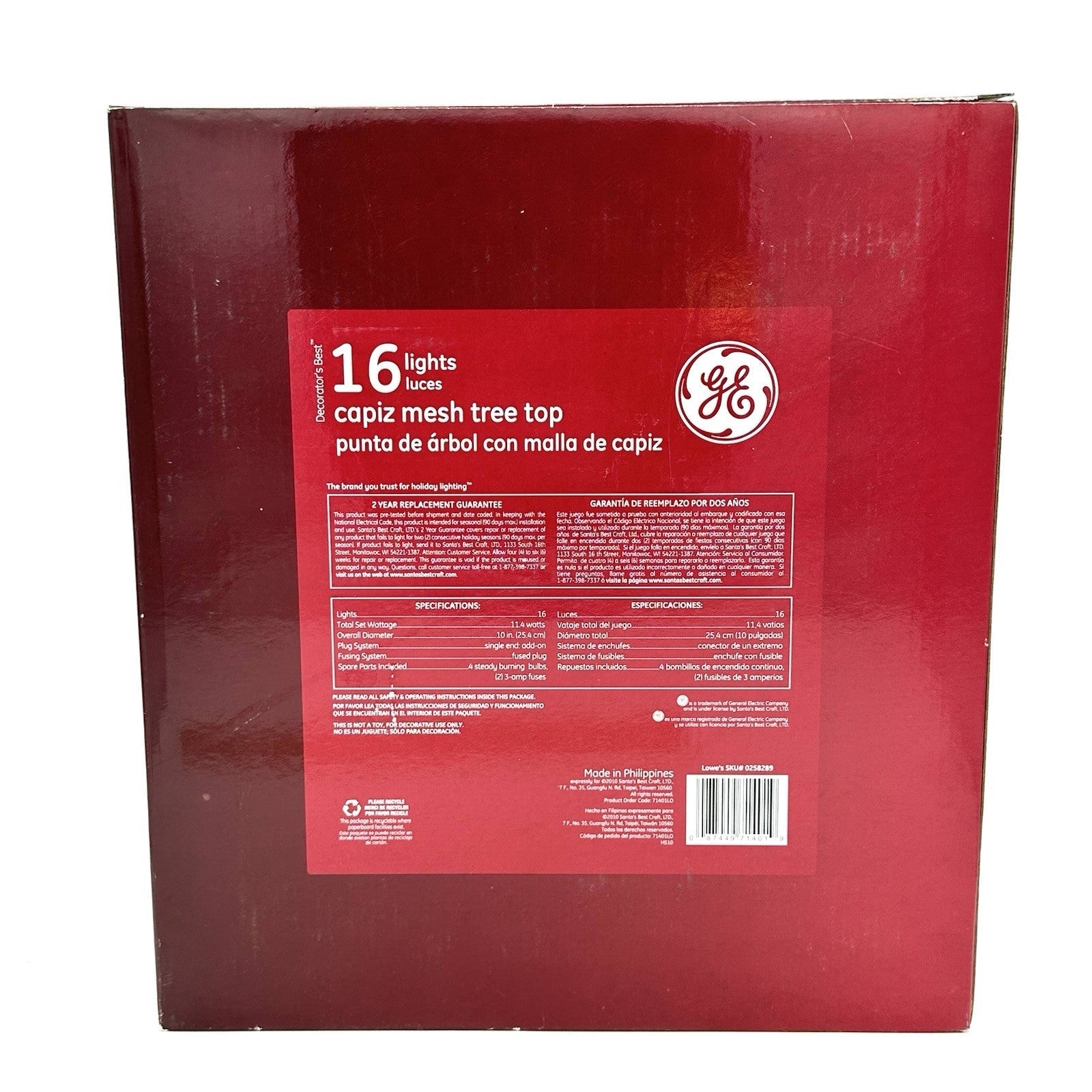 GE 16 LED Lights Star Tree Topper Capiz Style Bethlehem Star Christmas GE - KOEEK