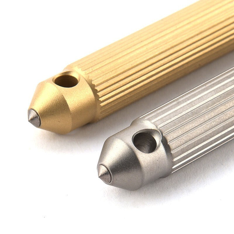 Titanium Brass S2 Steel EDC Multi Tools Card Screwdriver Pocket Outdoor Keychain 07FC0E-D4 - KOEEK