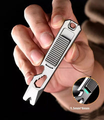 Titanium Multi Tools Pry Bar Crowbar Fidget Clicker Card Toy Stress Relief EDC 07FC0E-D4 - KOEEK
