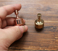 Handmade Solid Brass Precision EDC Toy Spinning Top Professional Ceramic Bead 07FC0E-D4 - KOEEK