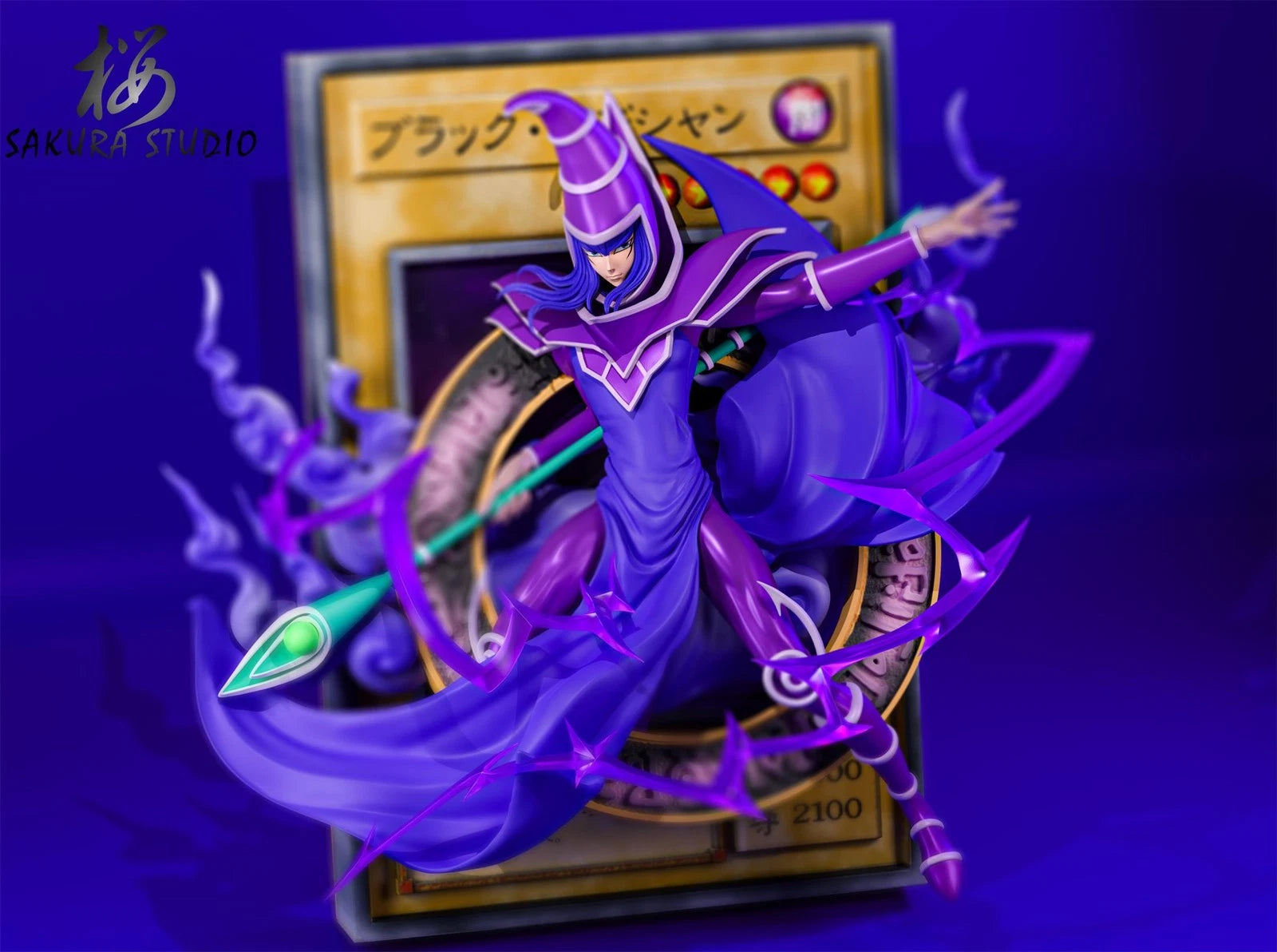 SAKURA Studio Duel Dark Magician Resin Statue Pre-order 26x30cm Anime Model SAKURA_STUDIO - KOEEK