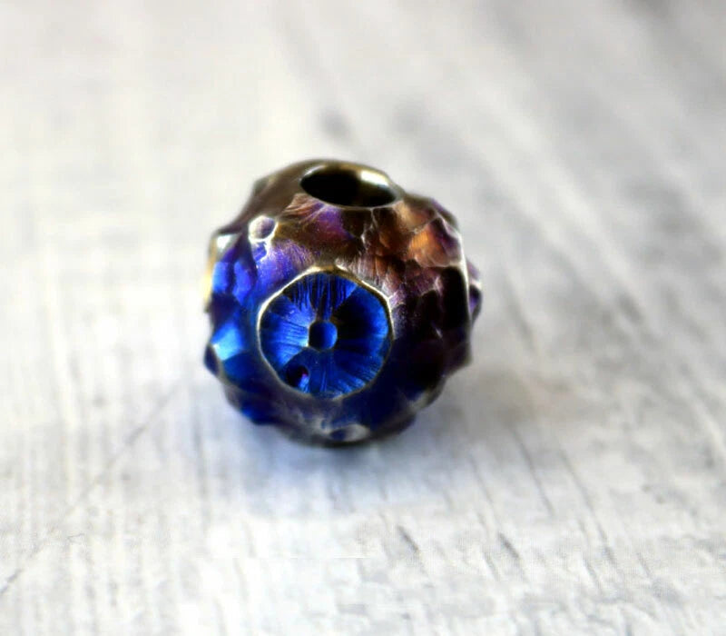 EDC TC4 Titanium Carved Meteorite Lanyard Pendant Bead Key Parachute RopeDIYBead 07FC0E-D4 - KOEEK