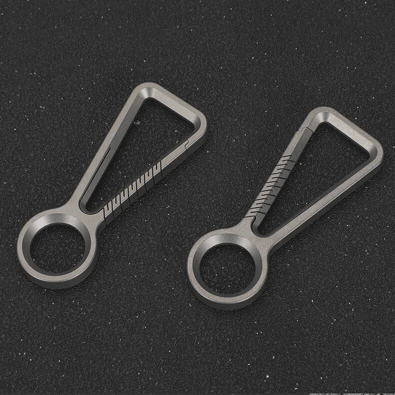 TC4 Titanium Alloy Keychain Car Key Chain Quality Portable Carabiner EDC Tool 07FC0E-D4 - KOEEK