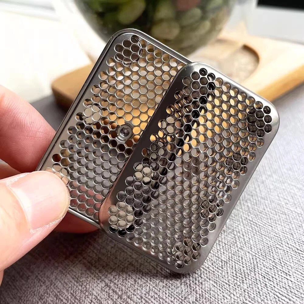 Titanium alloy Hollow Coral Fidget Slider Creative Push Fidget Stress Relief Toy 07FC0E-D4 - KOEEK