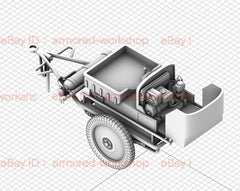 3D Printed 1/72  German Air Force Ground power supply vehicle Unpainted 07FC0E-D4 - KOEEK